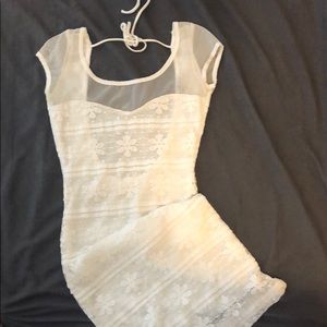 White lace Charlotte Russe dress